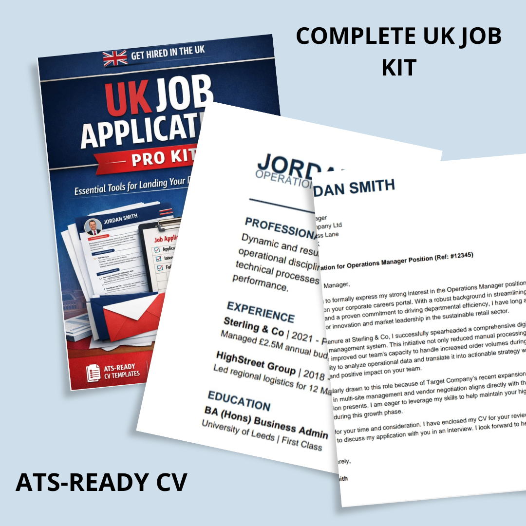 The Ultimate UK Job Application Pro Kit | ATS-Optimized Bundle